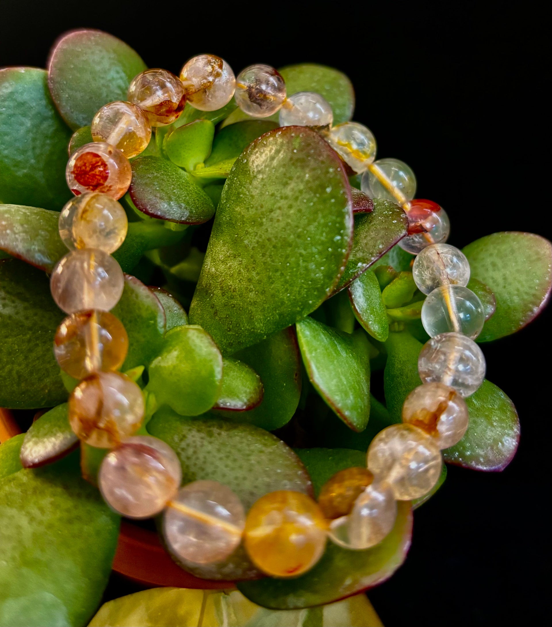 Golden Healer Quartz Bead Bracelet 8mm Natural Crystal Jewelry - Image 10