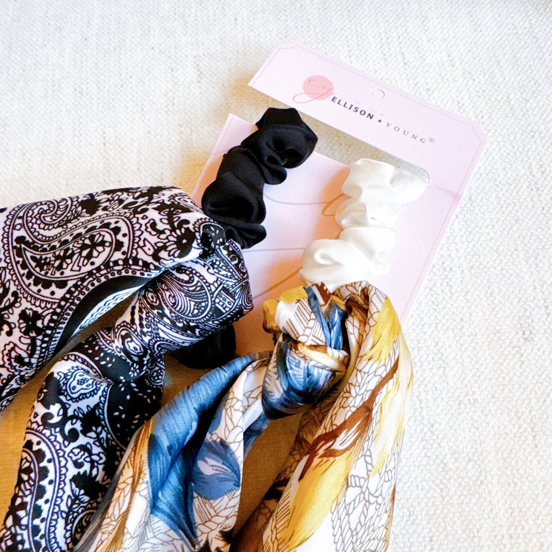 Nantucket Bandana Scarf Scrunch Set Of 2