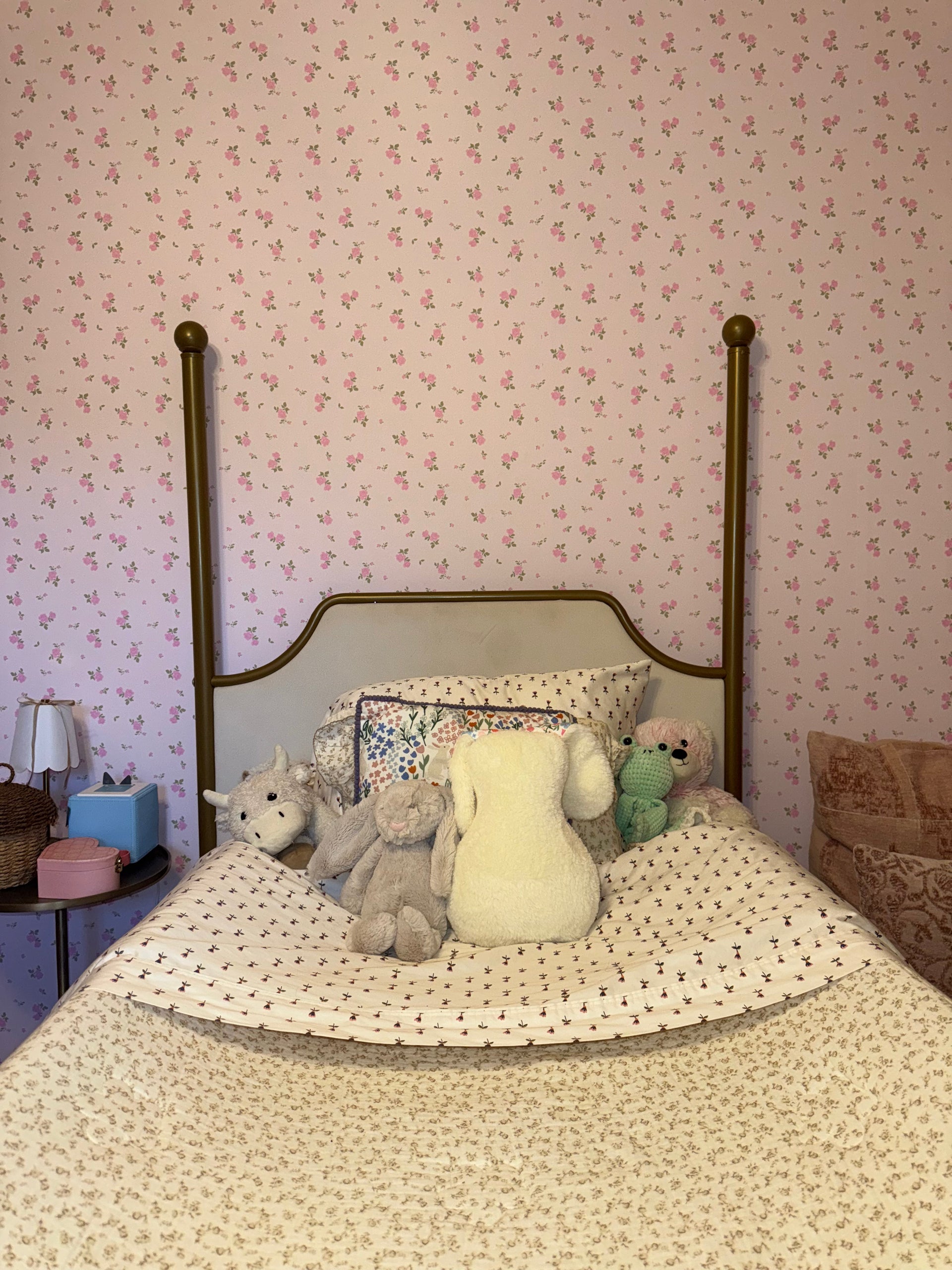 Haven Floral Peel and Stick Nursery Wallpaper for Kids Room