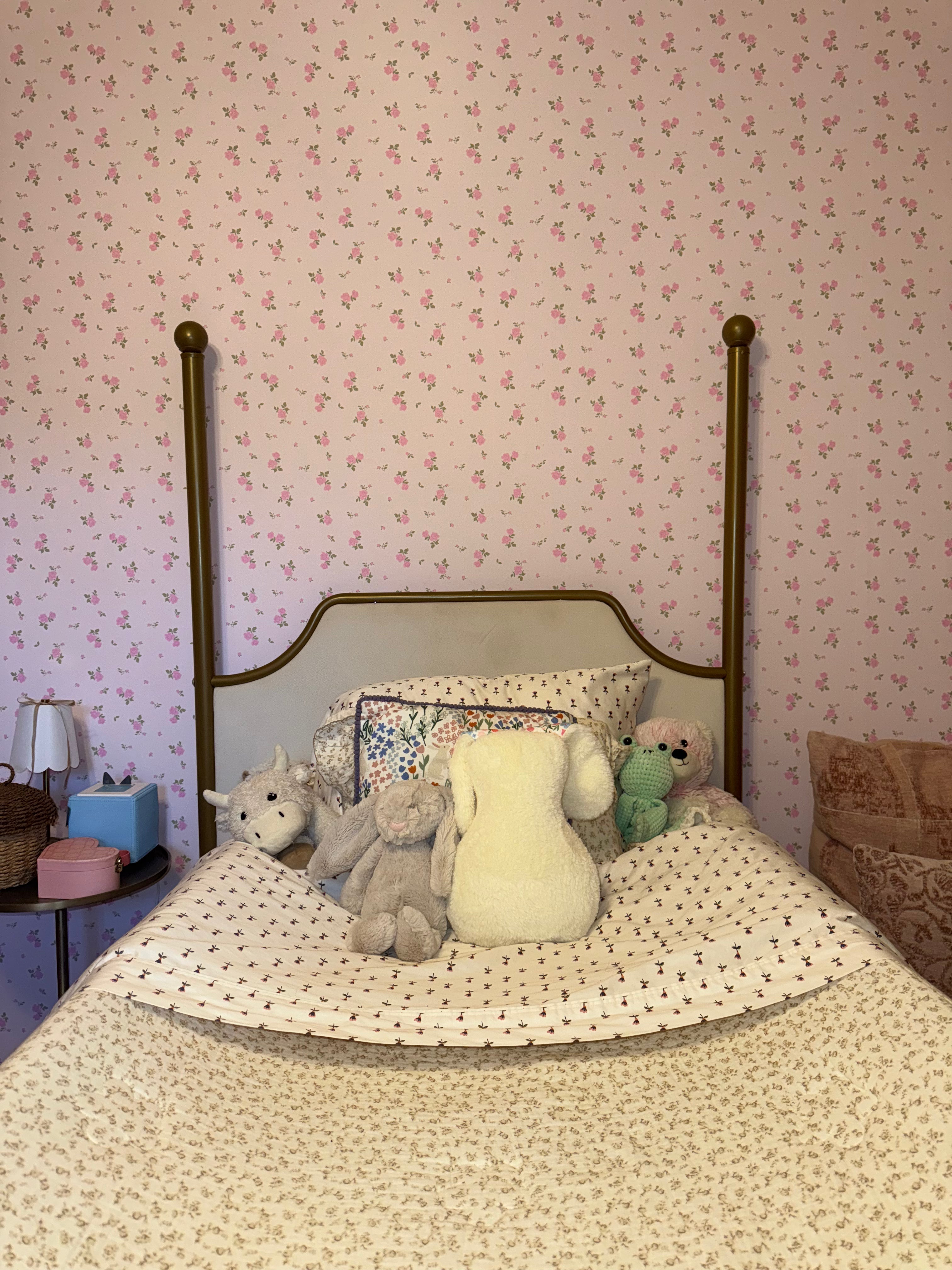 Haven Floral Peel and Stick Nursery Wallpaper for Kids Room
