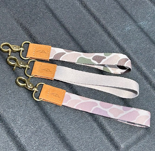 AFW Wrist Lanyard - Abstract Tan & Multi-Color Key Wristlet