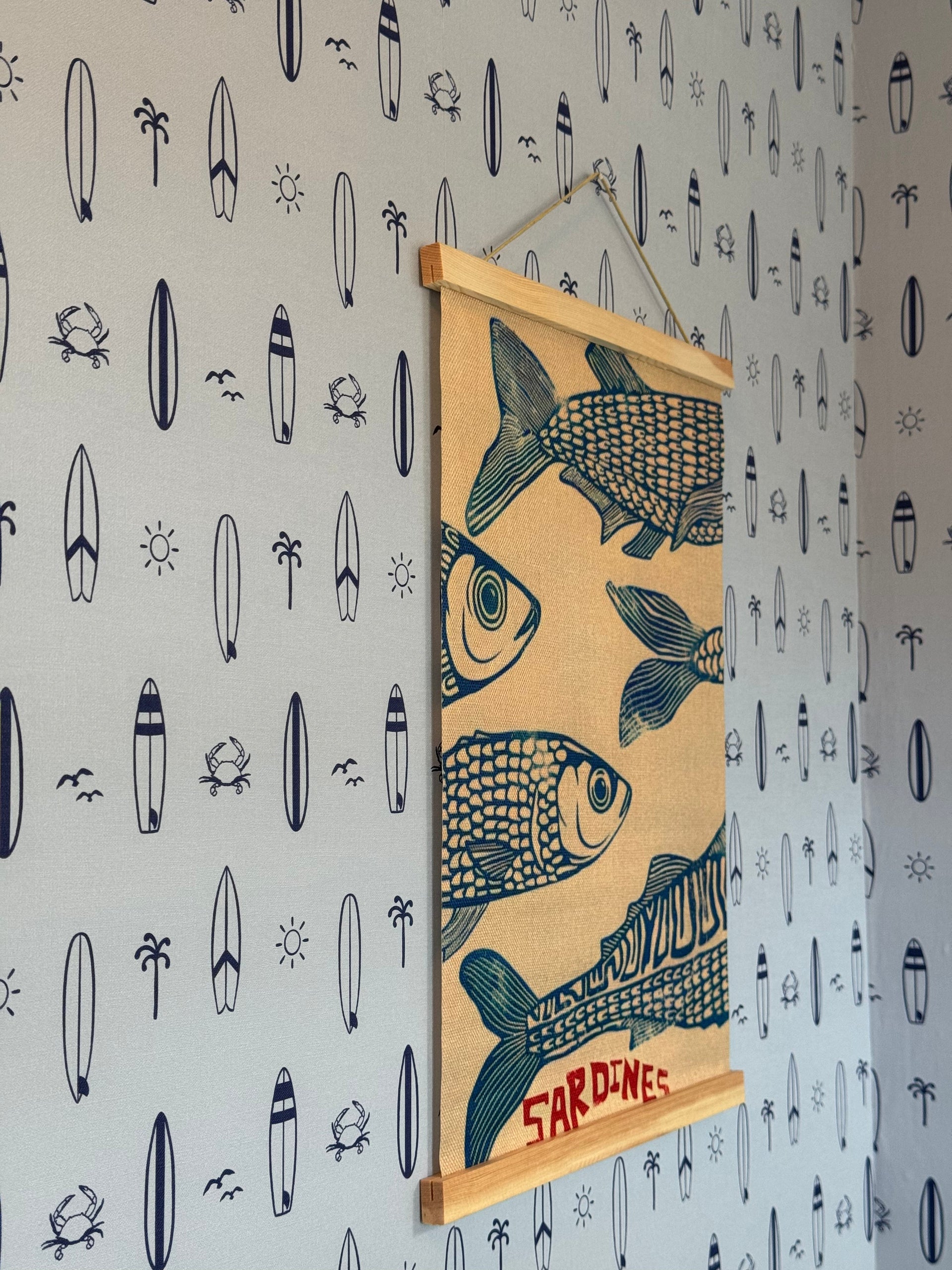 Surfs Up Coastal Removable Wallpaper