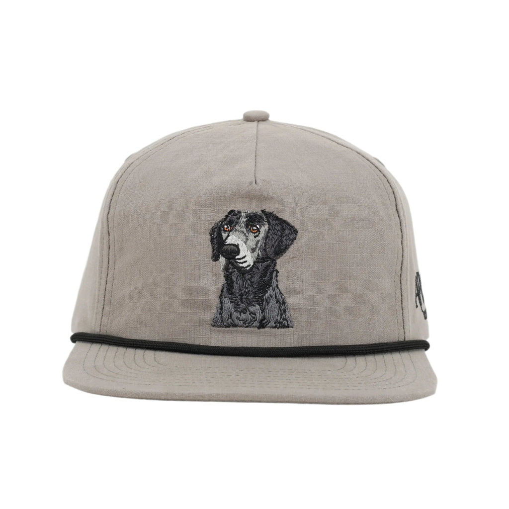 Youth Black Lab 5-Panel Ripstop Rope Hat for Outdoor Adventure