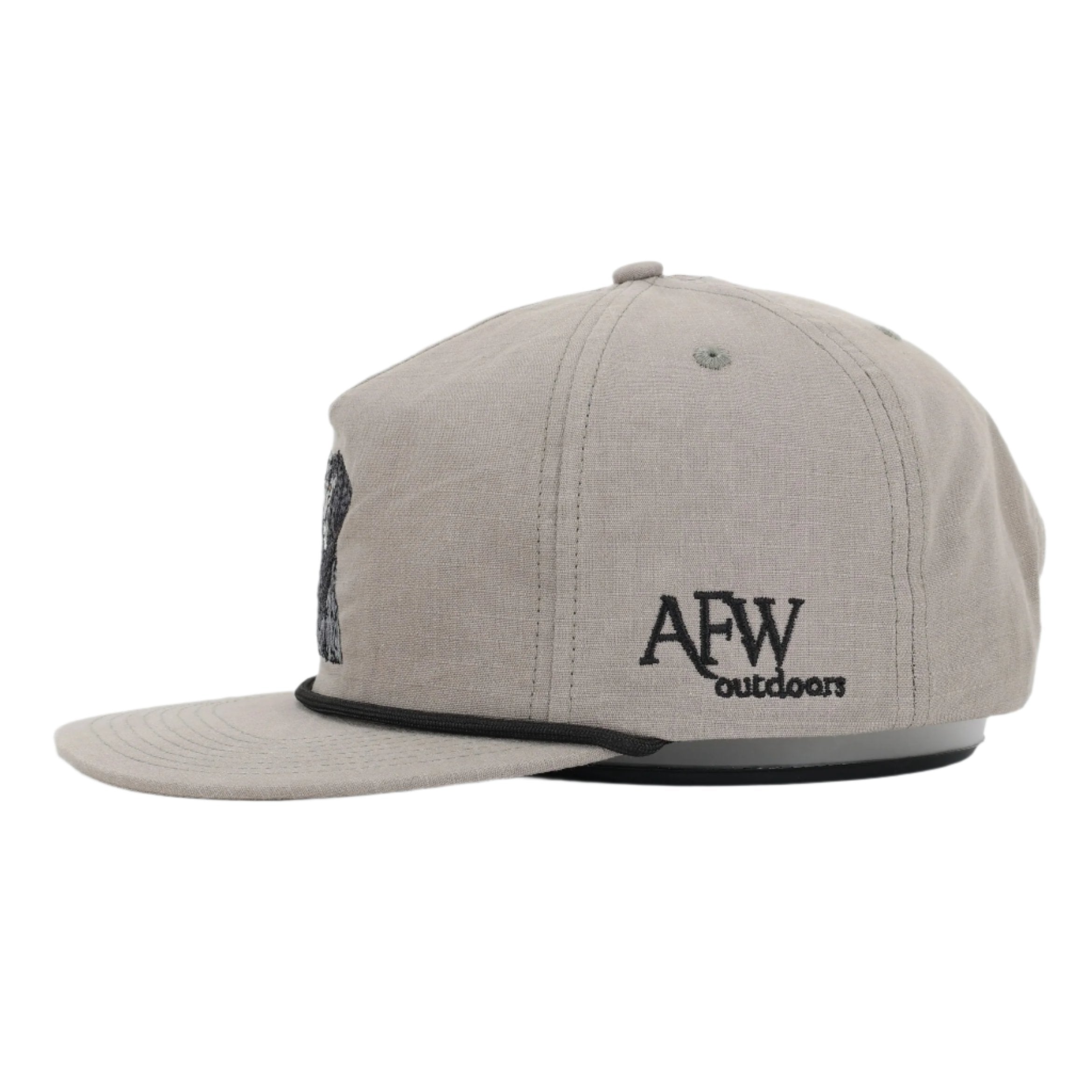 Youth Black Lab 5-Panel Ripstop Rope Hat for Outdoor Adventure