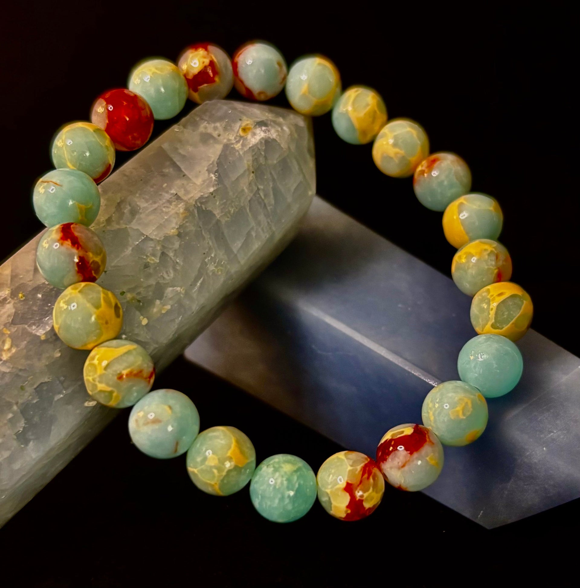 Transformation Energy Snake Skin Jasper Bracelet – 8mm Natural Gemstone