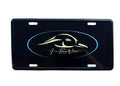 Black Embossed AFW Logo License Plate