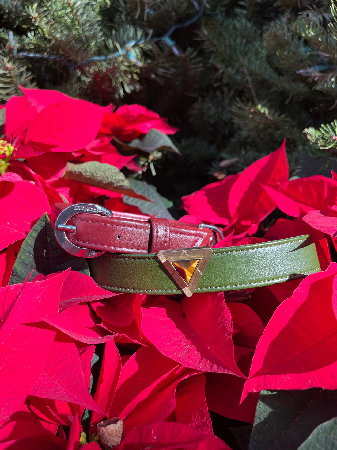 Bordeaux Red Cactus Collar