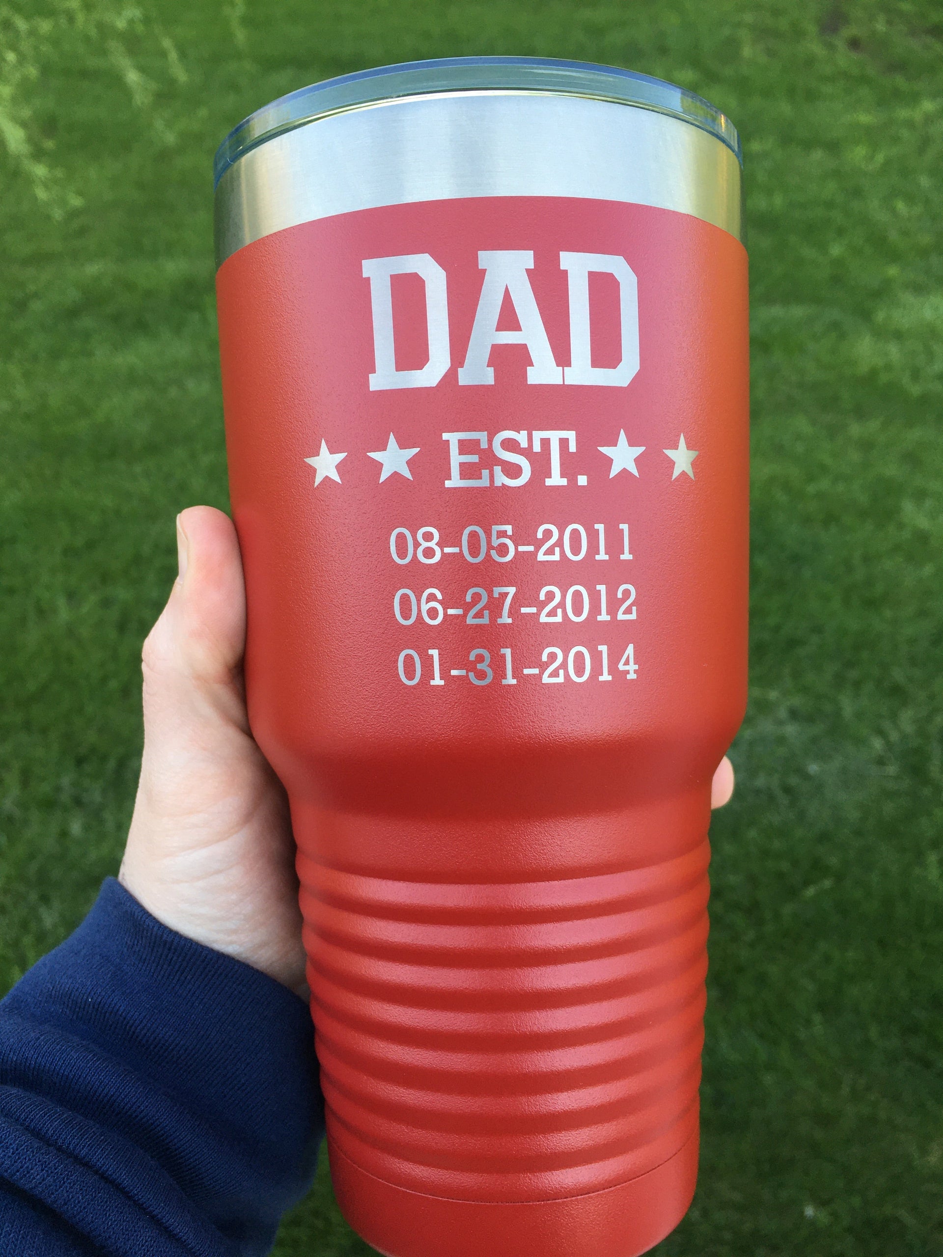 Father Established Date 30 oz Stainless Steel Engraved Tumbler