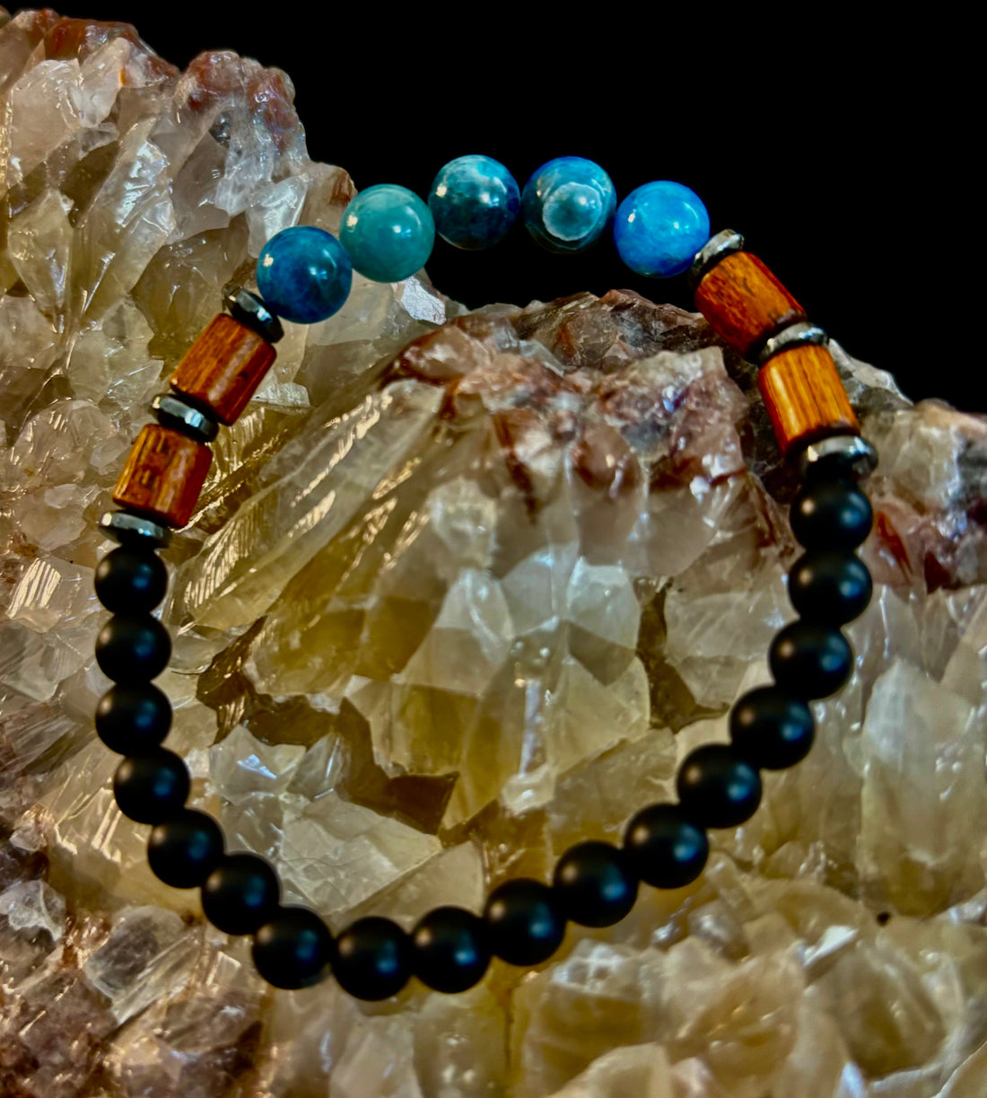 Men’s Stack & Go Bracelet Set – Lightweight Wood, Lava & Stone (5 styles for smaller mens wrists)