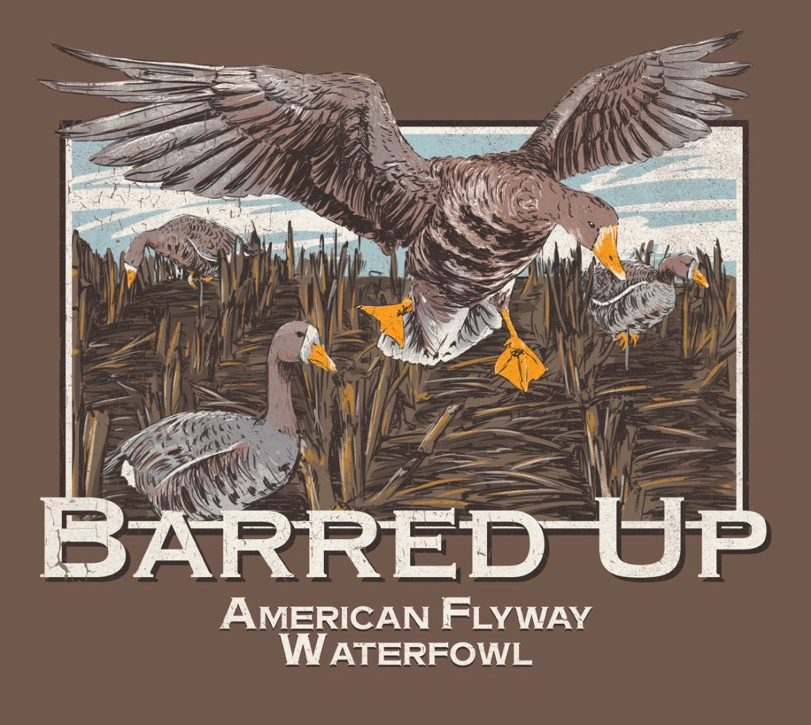 Specklebelly Barred Up Graphic Tee in Espresso Brown Cotton