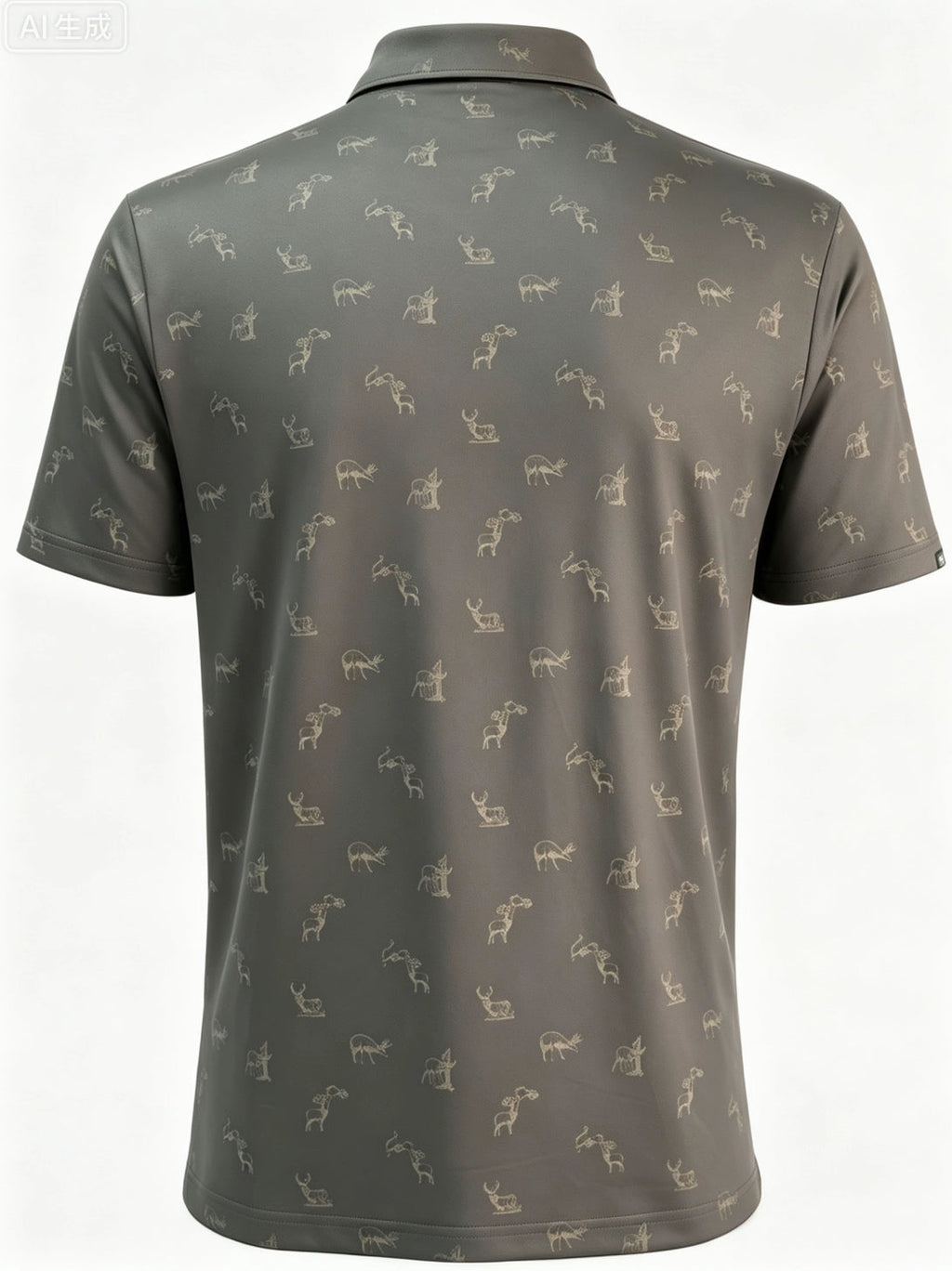Get Bucked Golf Polo - Brown Moisture Wicking Hunting Apparel