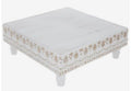 Whitewash Square Wood Riser 9.25 Inch Farmhouse Display Stand