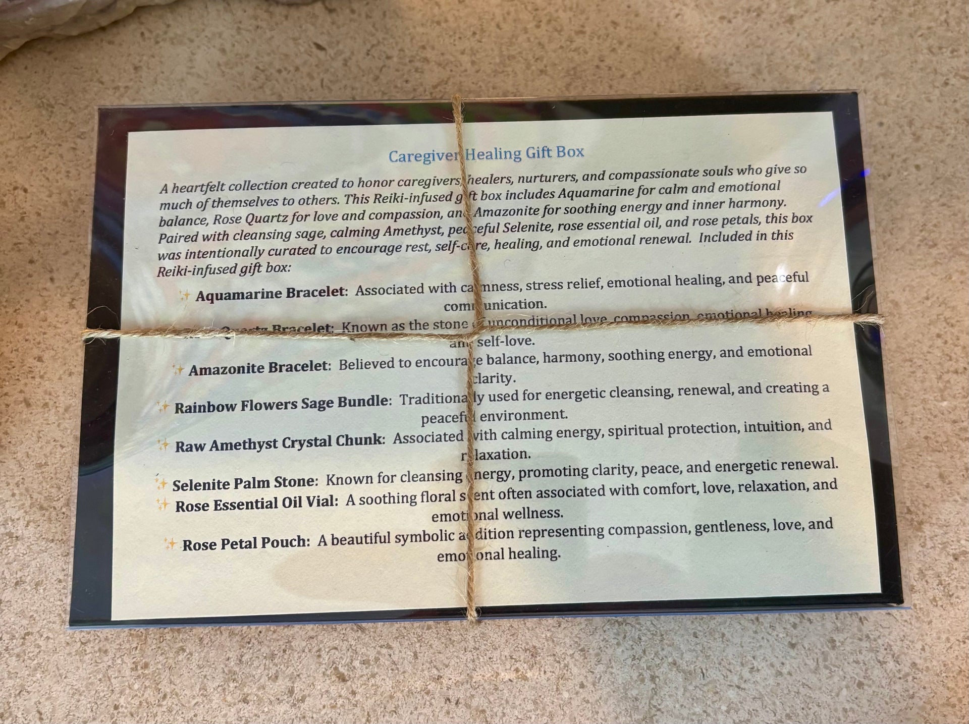 Caregiver Healing Gift Box for Wellness and Rest