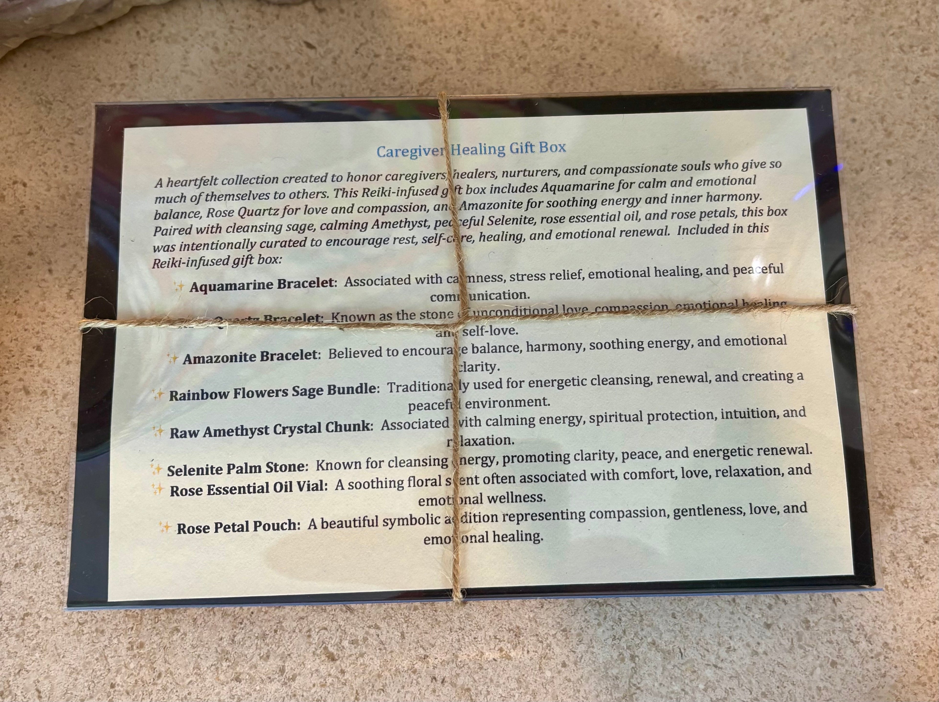 Caregiver Healing Gift Box for Wellness and Rest