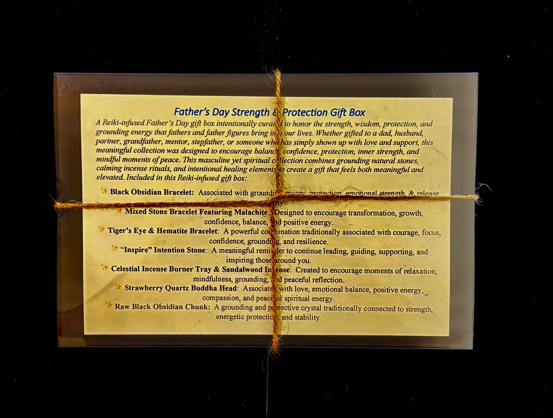 Father’s Day Strength & Protection Reiki Gift Box