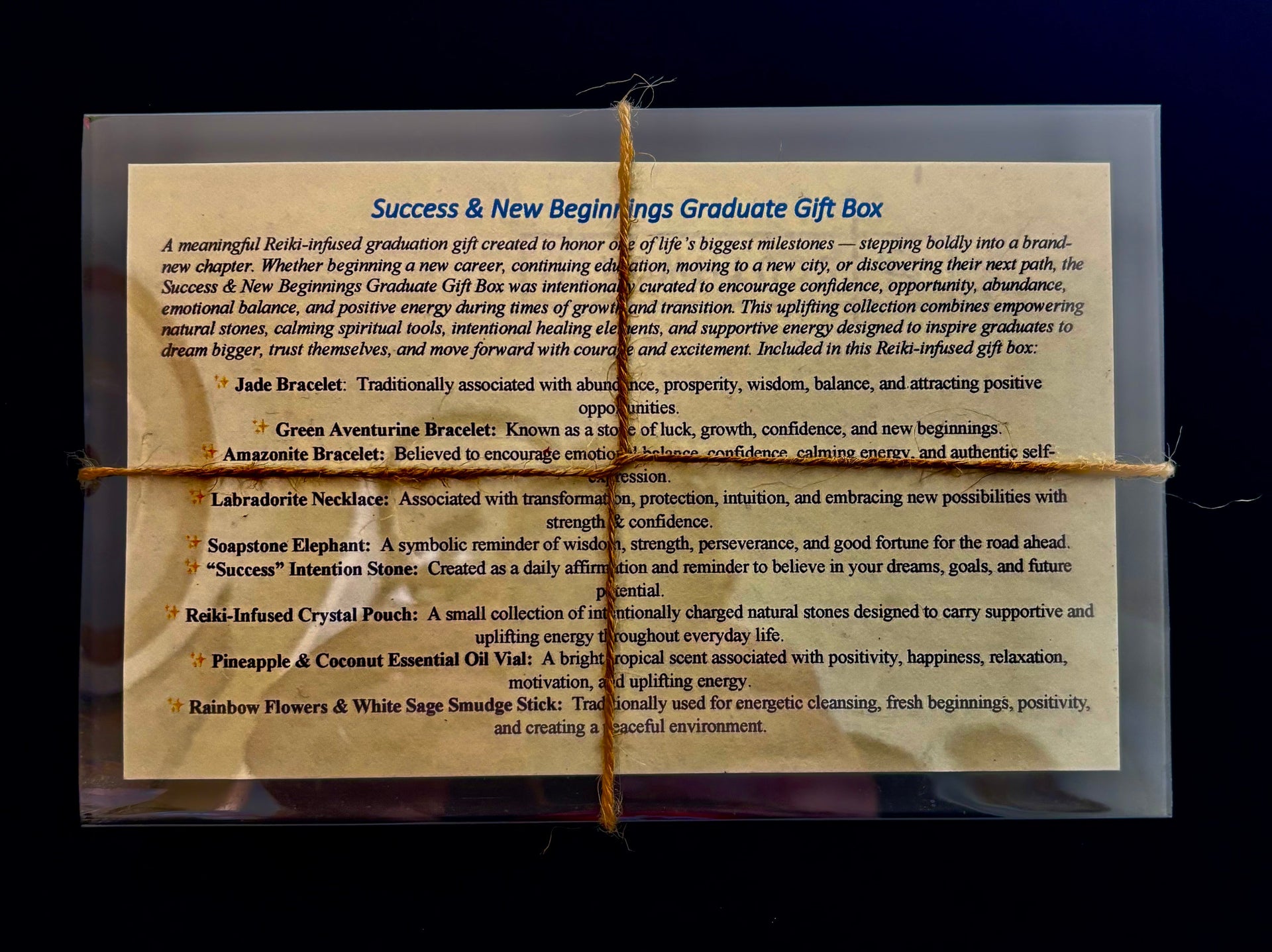 Success & New Beginnings Reiki-Infused Bohemian Gift Box