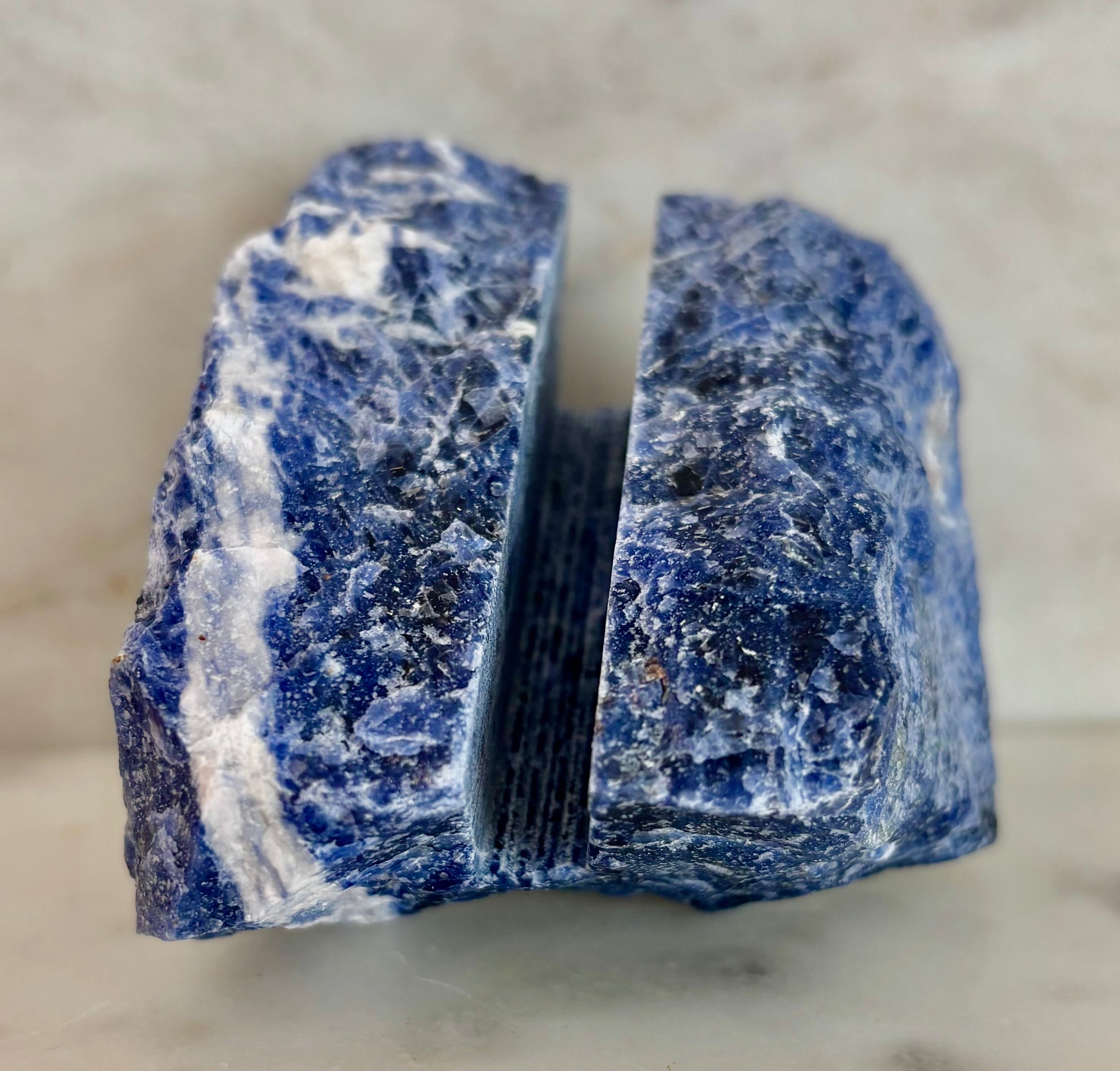Natural Raw Crystal Card Holder for Business Cards & Desk Decor