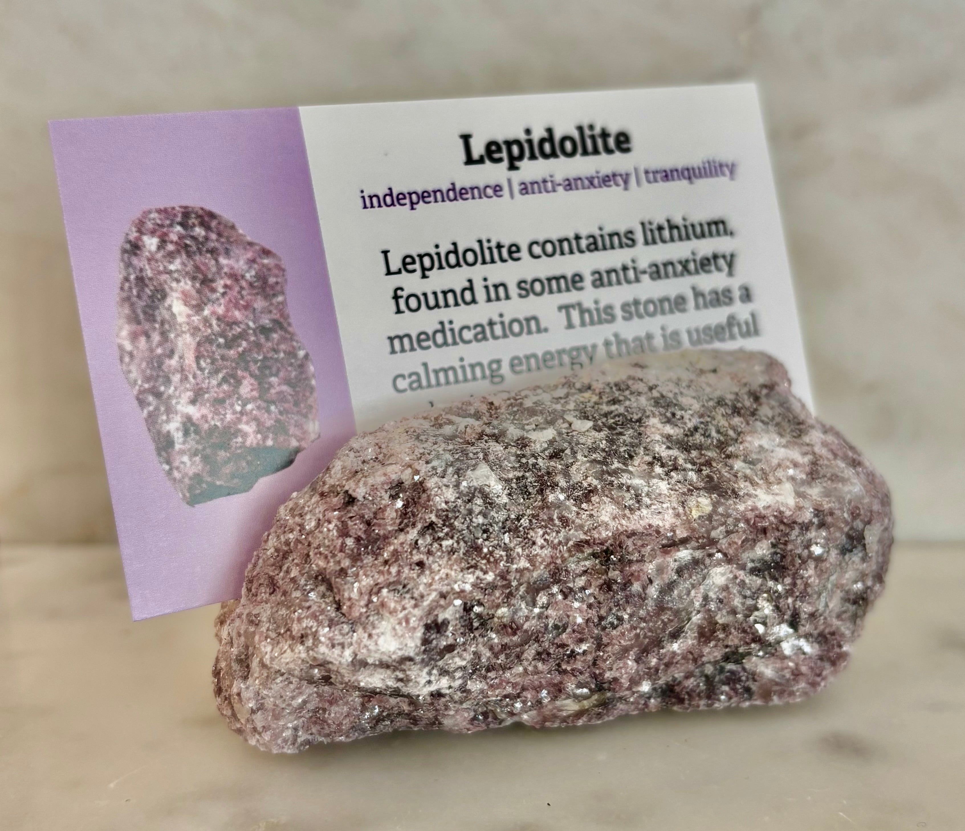 Natural Raw Crystal Card Holder for Business Cards & Desk Decor