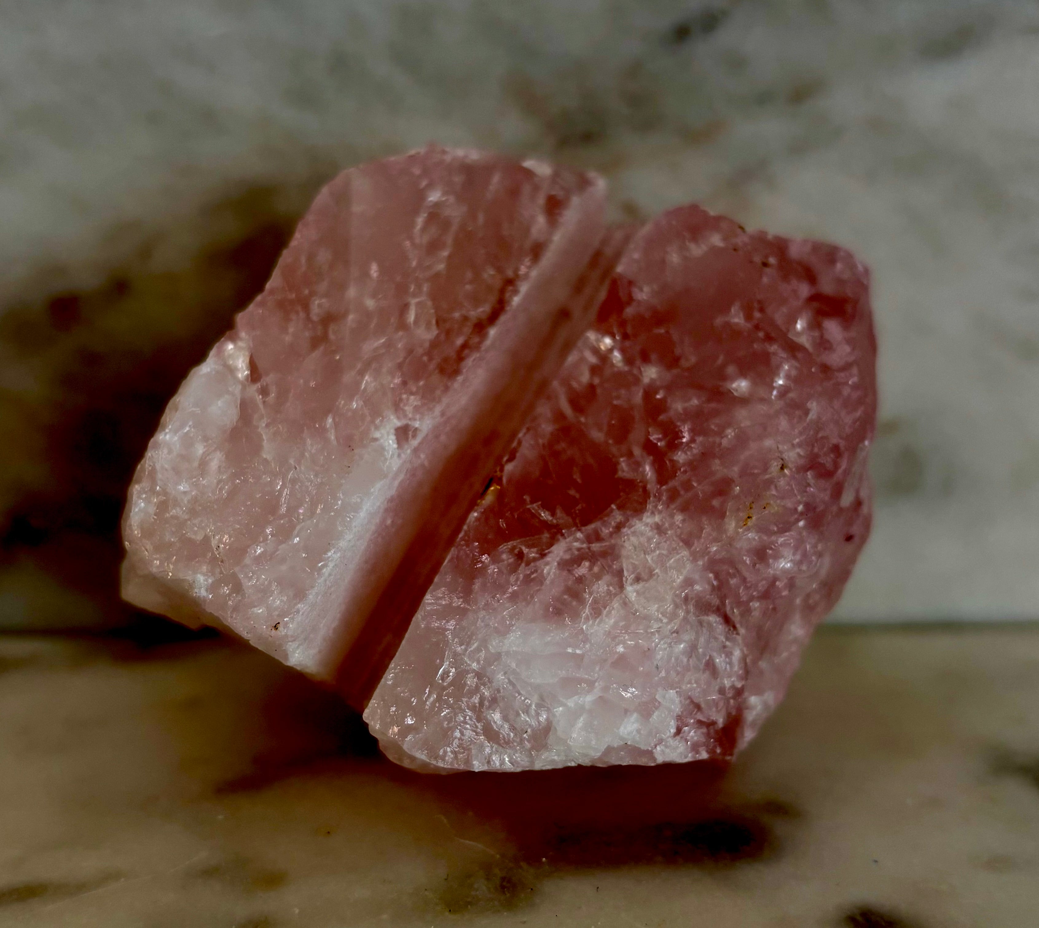 Natural Raw Crystal Card Holder for Business Cards & Desk Decor