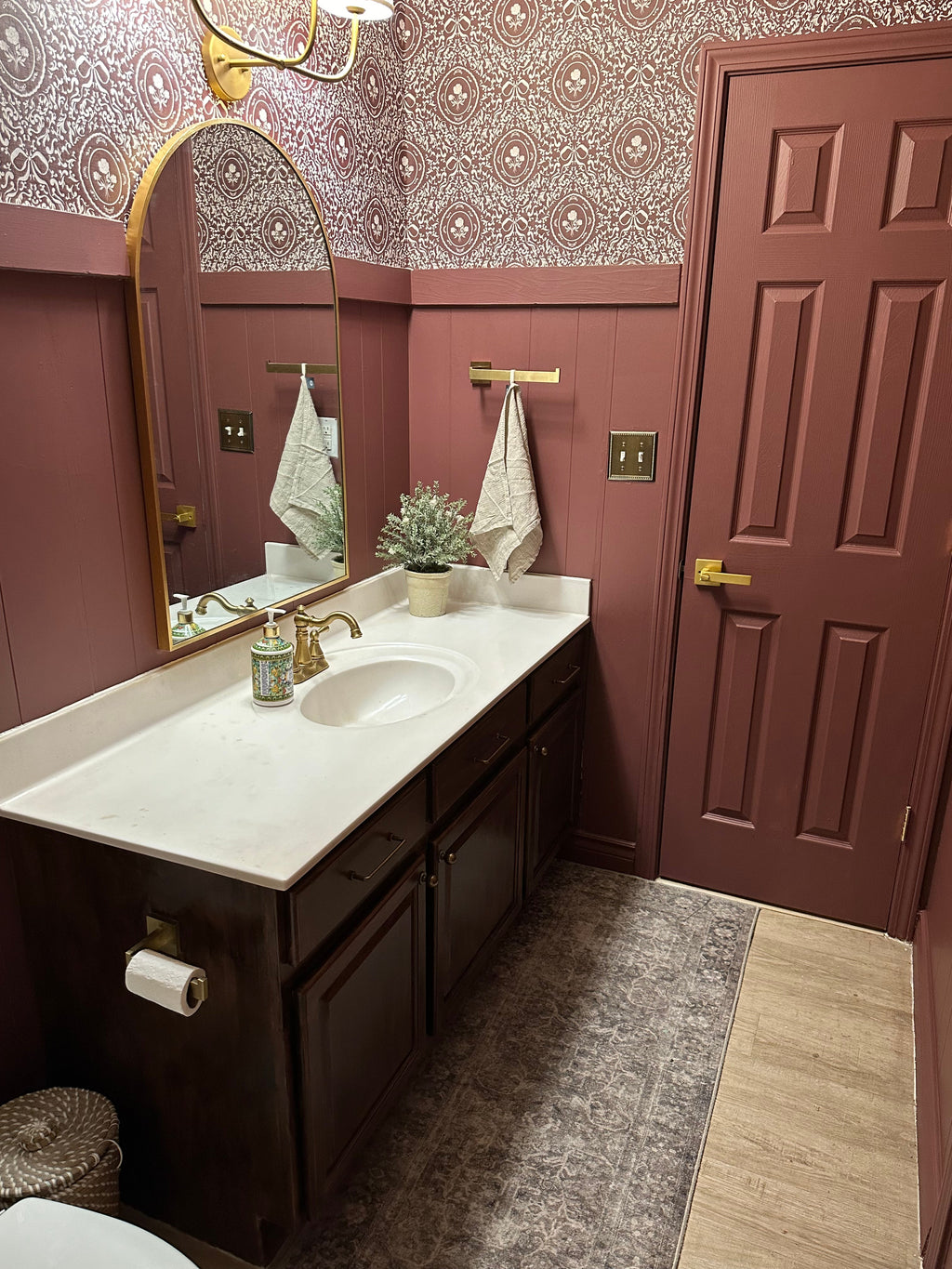 Louise Floral Removable Wallpaper in Classic Beige and Cream