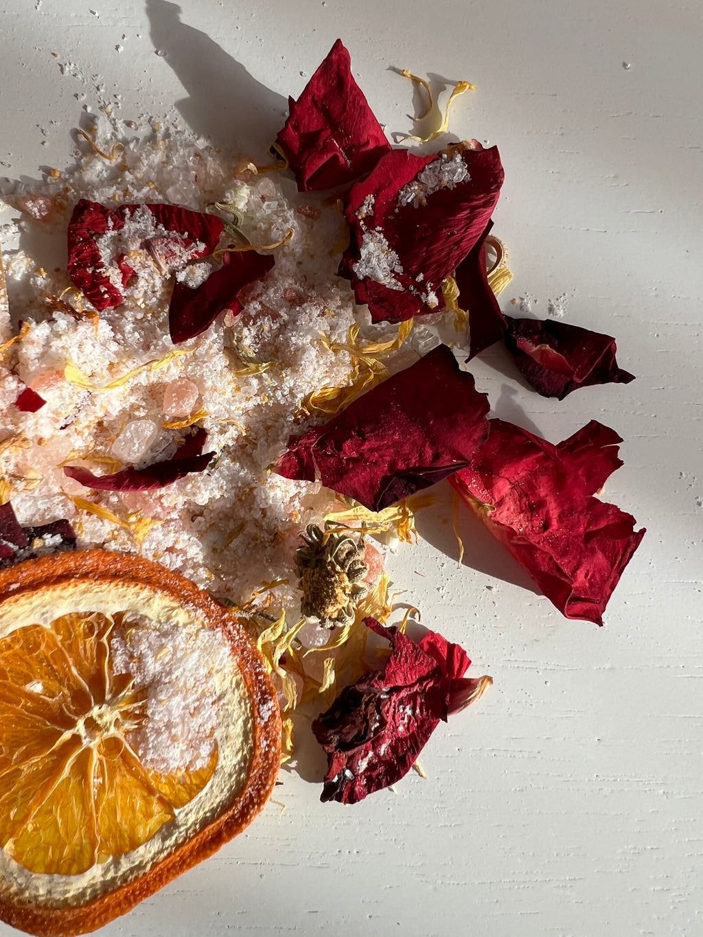 Love Struck Calendula Rose and Orange Botanical Bath Salt Soak - Image 4