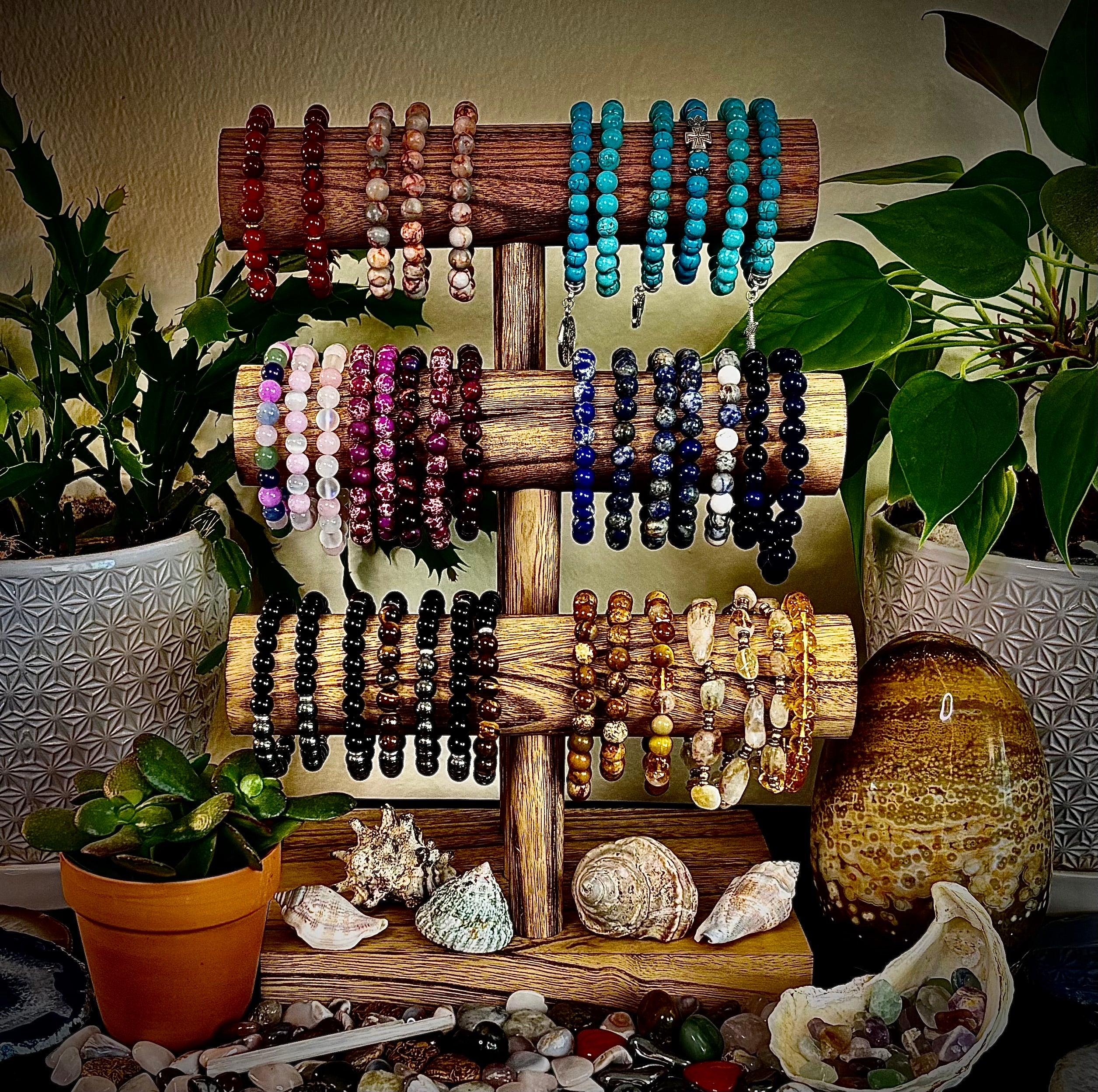 Multi-Color Bohemian Gemstone Energy Bracelet