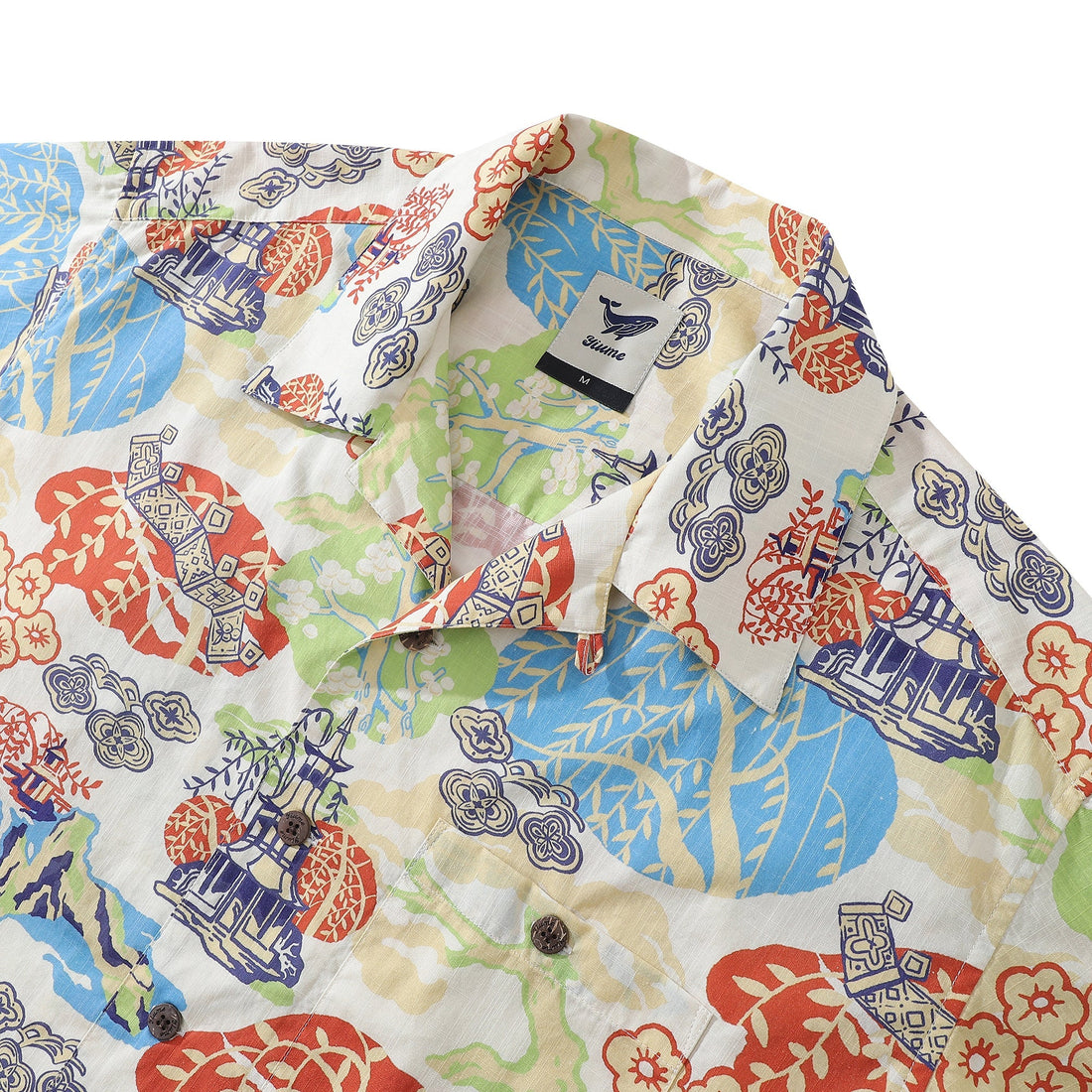 1950s Vintage Amusement Park Hawaiian Shirt 100% Cotton