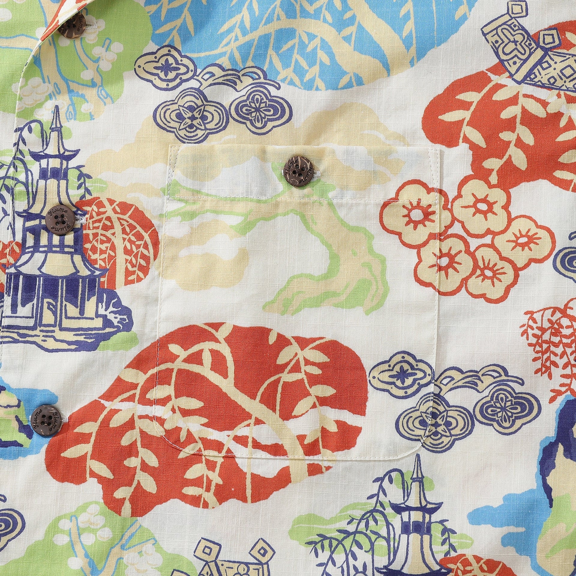 1950s Vintage Amusement Park Hawaiian Shirt 100% Cotton