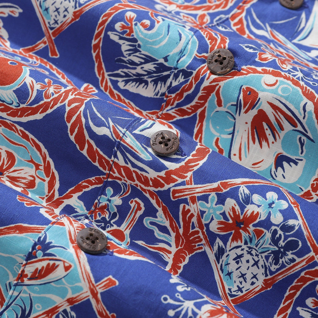 Vintage 1960s Hawaiian Shirt Men's Cotton Camp Collar Resort Top