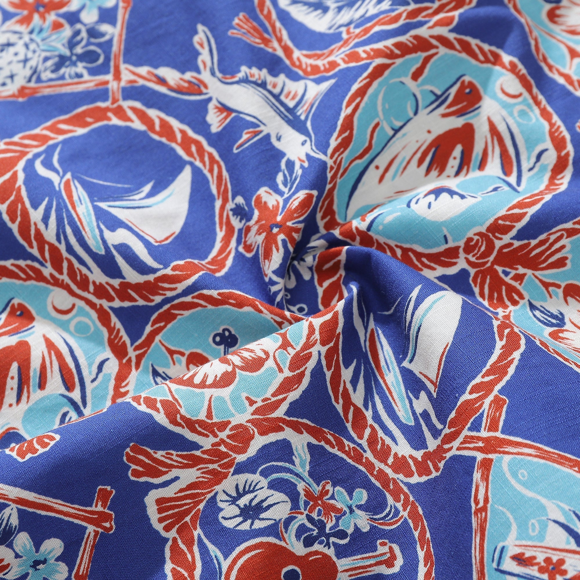 Vintage 1960s Hawaiian Shirt Men's Cotton Camp Collar Resort Top