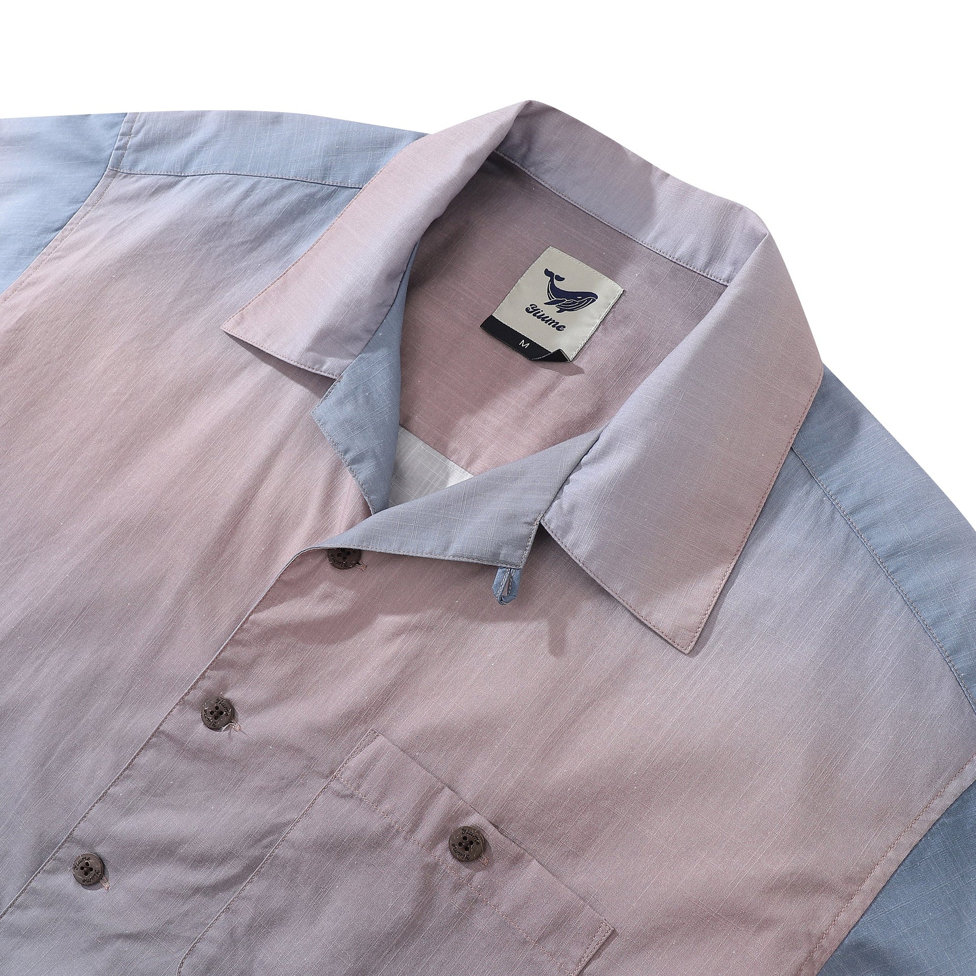 1950s Vintage Navigation Hawaiian Shirt Cotton Camp Collar