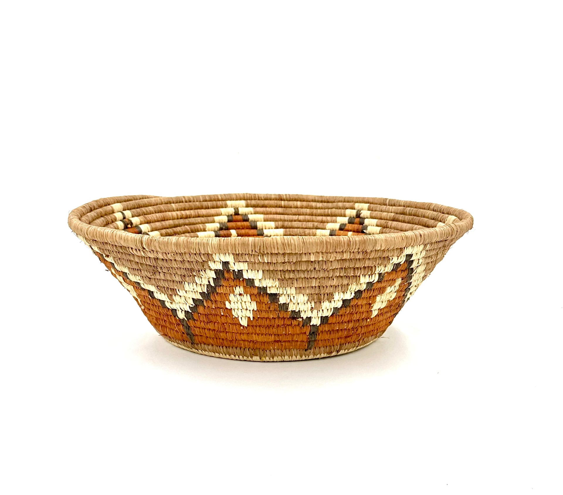 Savanna Sunburst Wicker Wall Basket - Bohemian Earth Tone Decor
