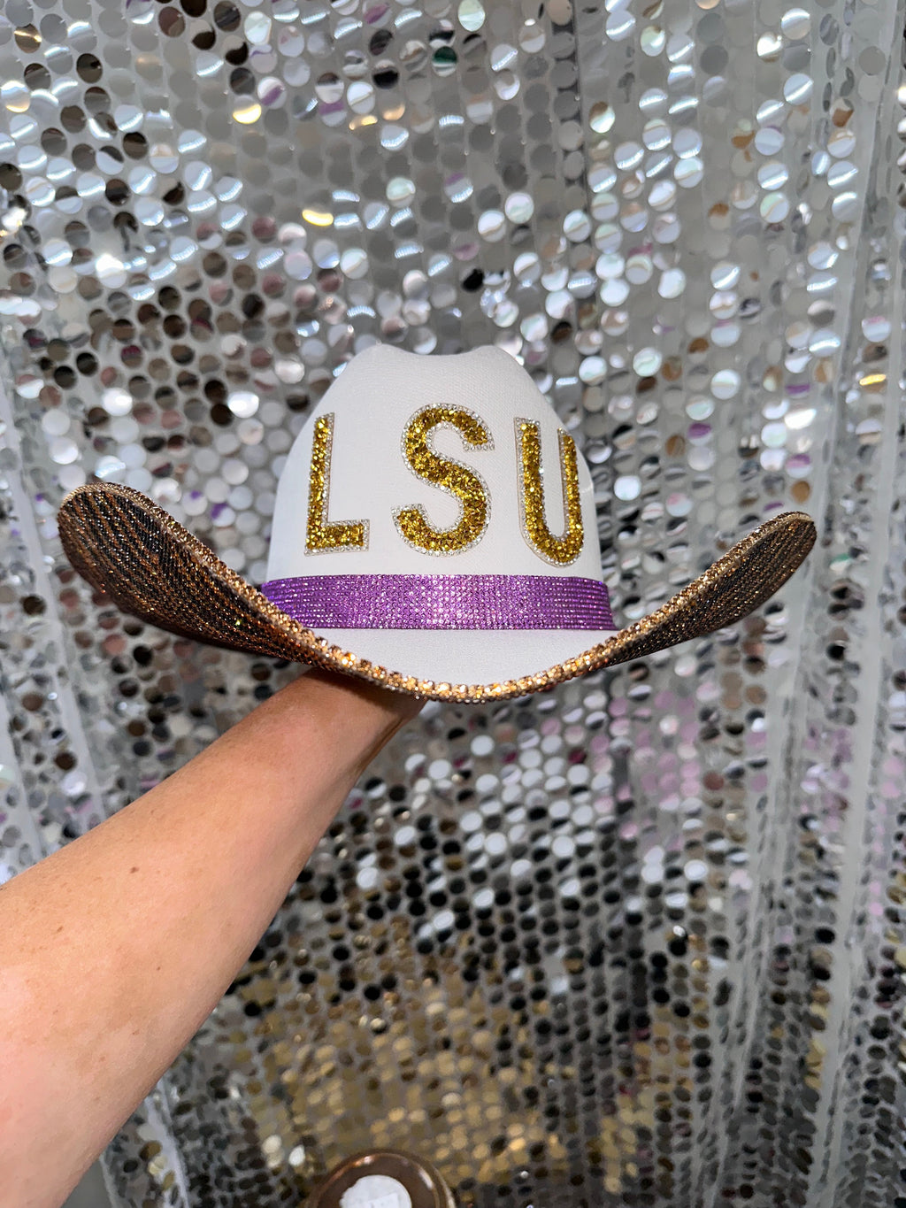 LSU Tiger Print Hat Sporty Maximalist Game Day Cap