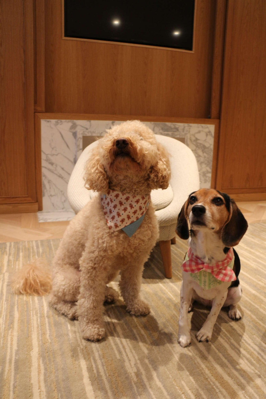 Picnic Bliss Floral Gingham Print Bandana