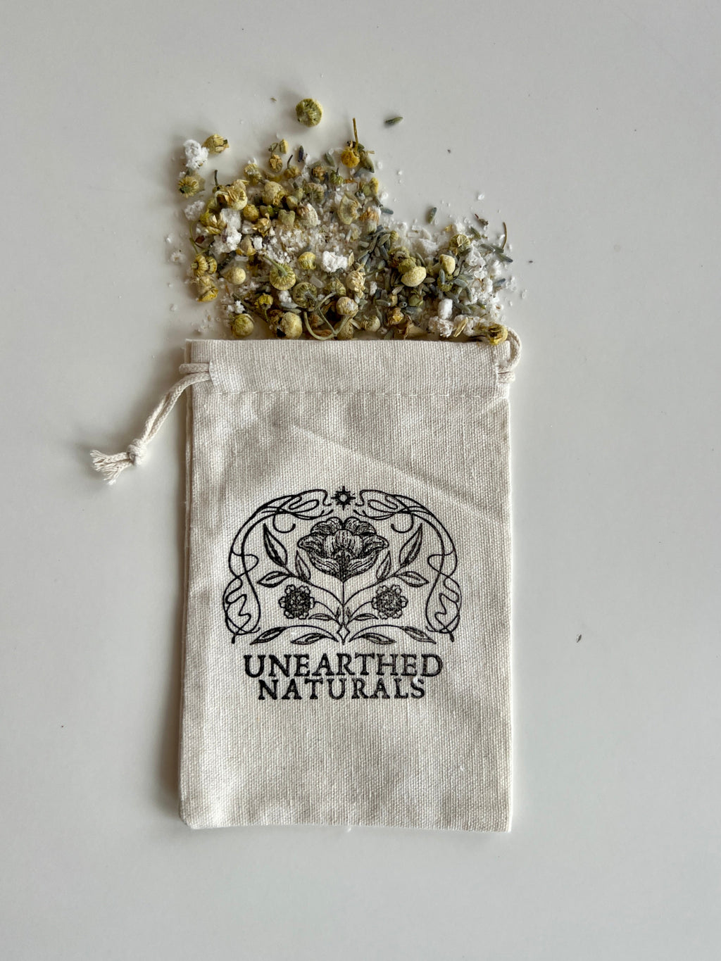 Reusable Cotton Muslin Bath Soak Bag for Botanical Bath Salts - Image 4