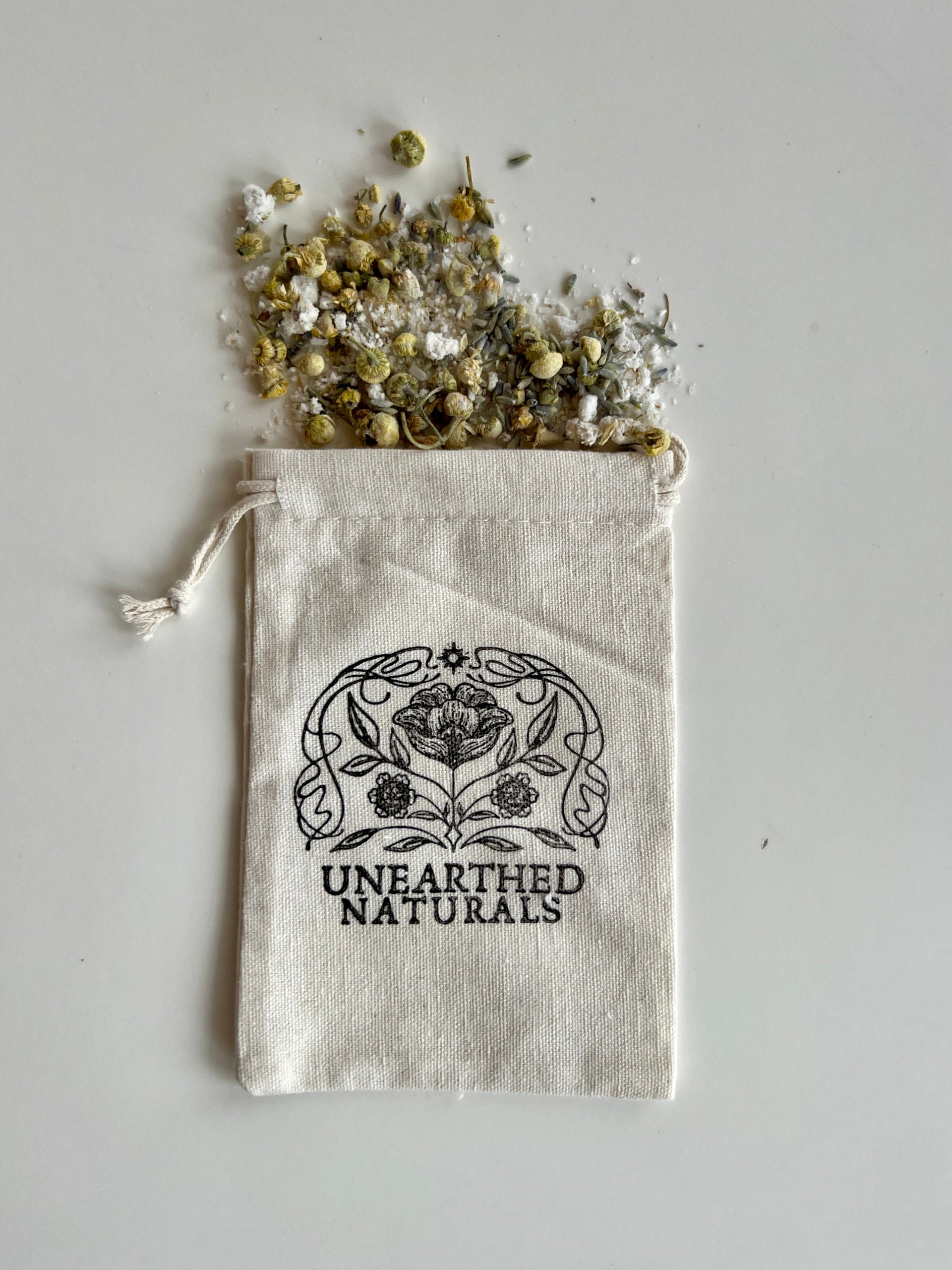Reusable Cotton Muslin Bath Soak Bag for Botanical Bath Salts - Image 4
