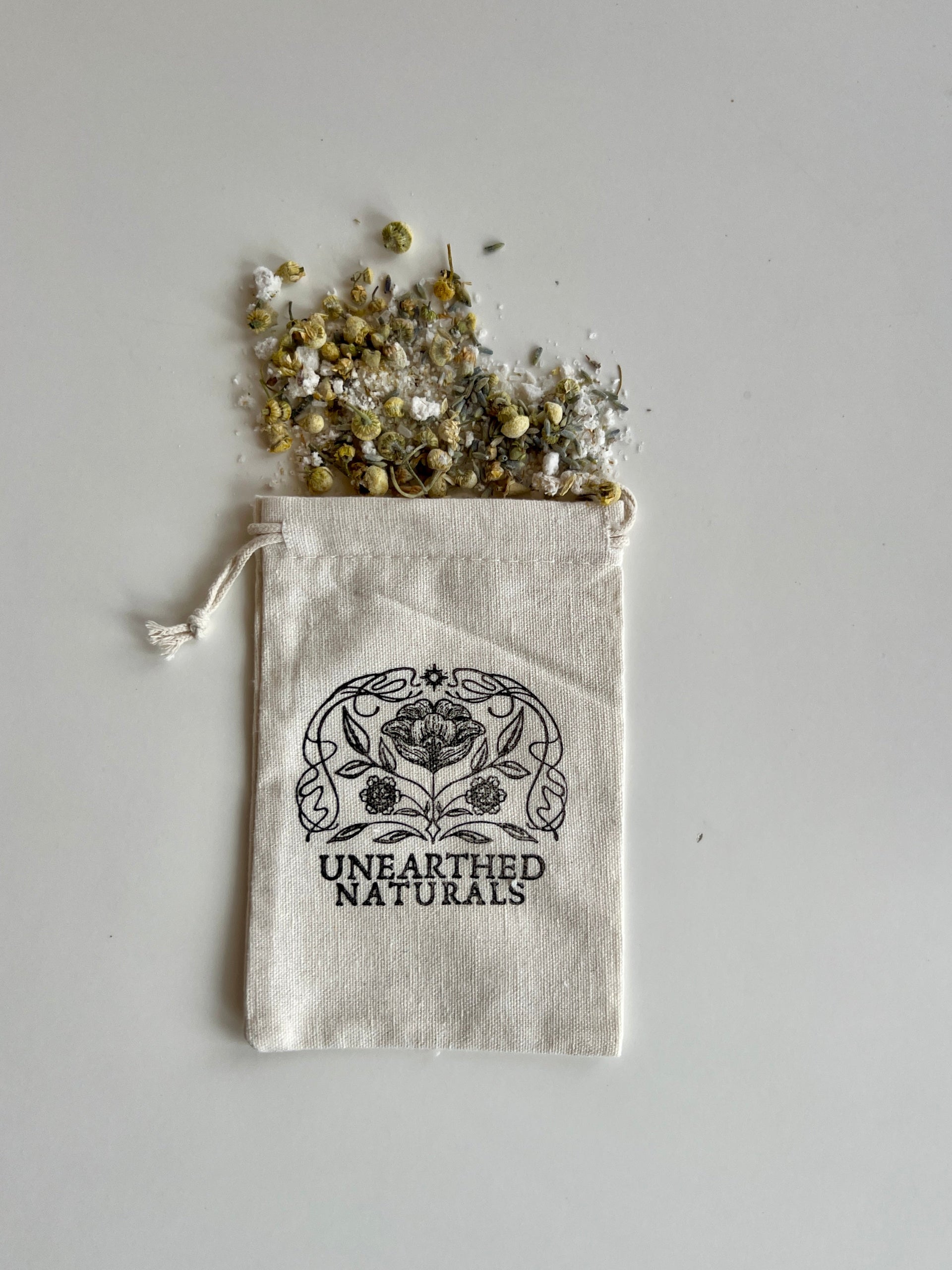 Reusable Cotton Muslin Bath Soak Bag for Botanical Bath Salts - Image 5