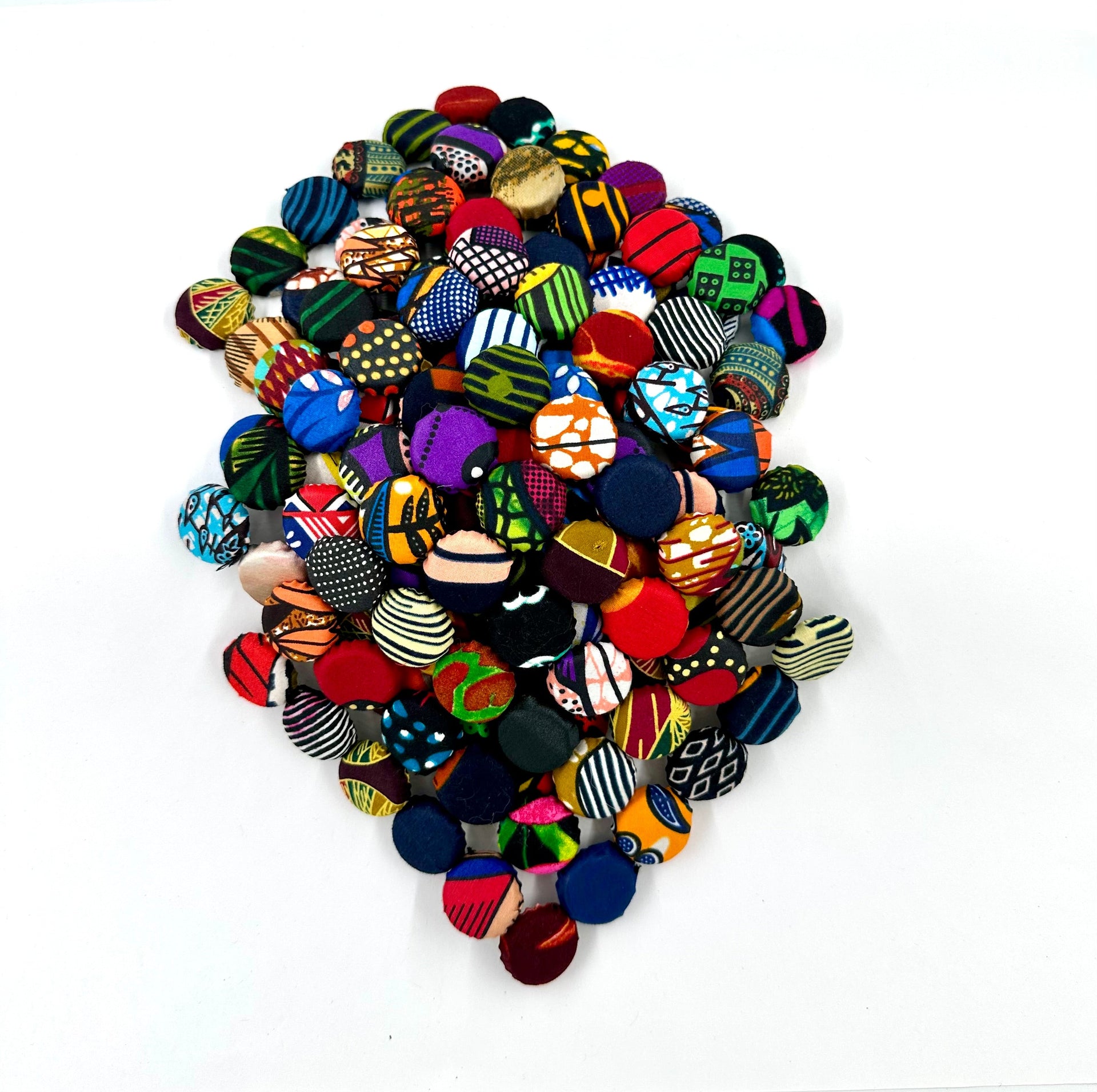 Handmade Ugandan Bottle Cap Square Trivet, Vibrant Bohemian Decor