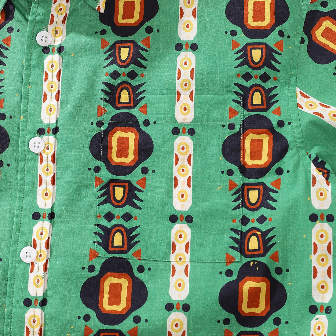 Men's 1970s Vintage Style Nation of the South Print Shirt