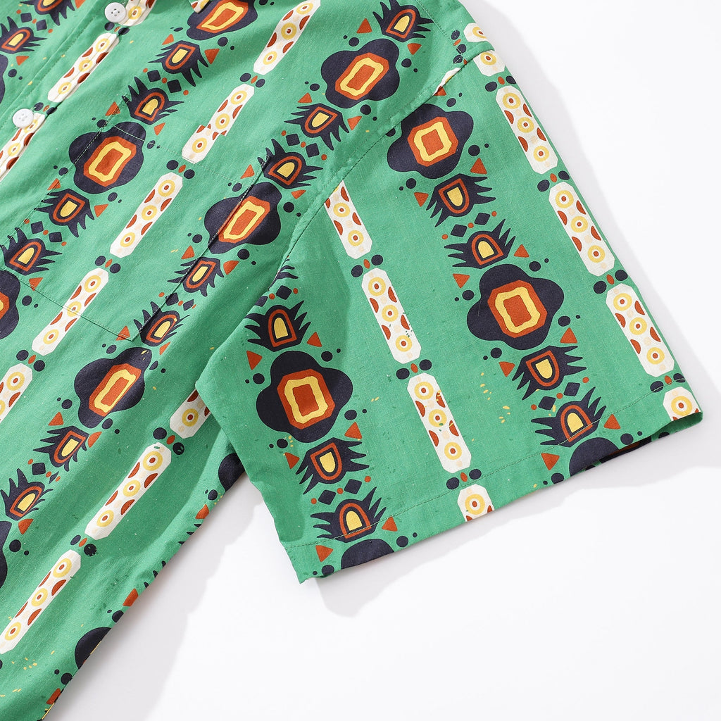 Men's 1970s Vintage Style Nation of the South Print Shirt
