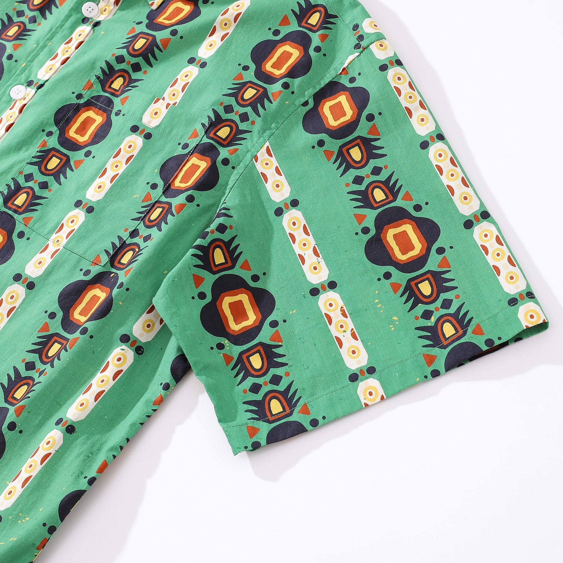Men's 1970s Vintage Style Nation of the South Print Shirt
