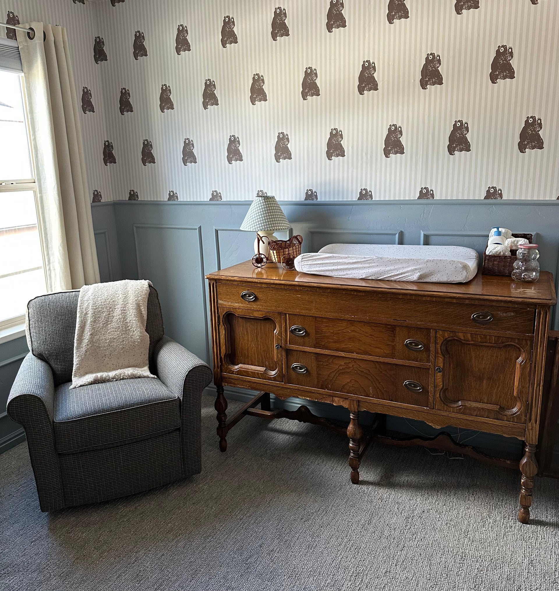 Theodore Whimsical Animal Print Wallpaper in White and Brown
