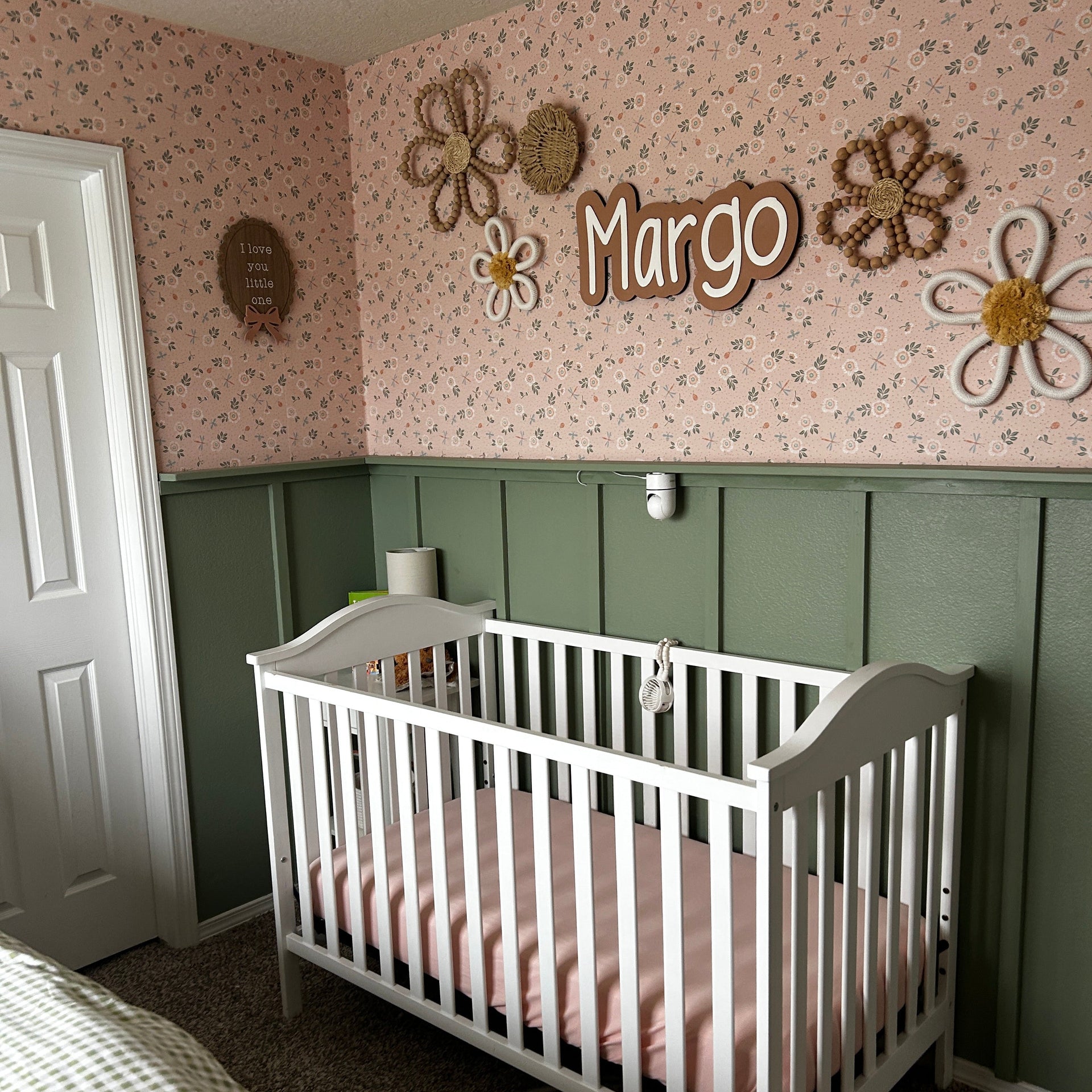 Fallon wallpaper pattern by House of Haricot on a feature wall