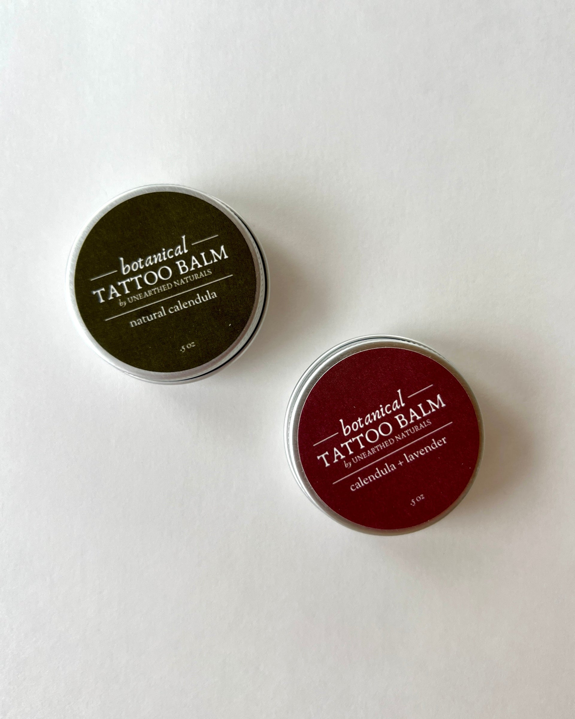 Botanical Tattoo Balm Calendula and Lavender Salve Skin Care - Image 2