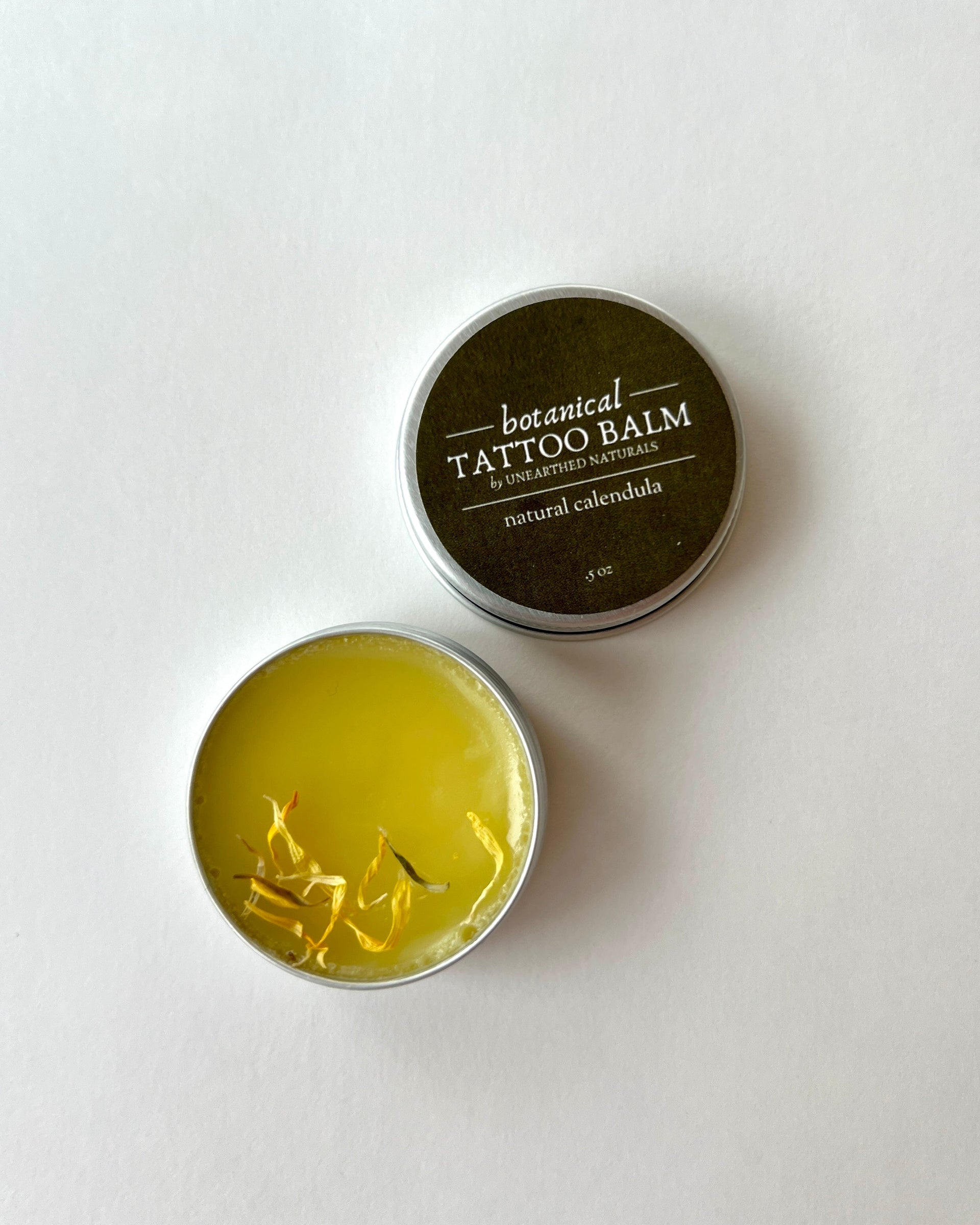 Botanical Tattoo Balm Calendula and Lavender Salve Skin Care - Image 3