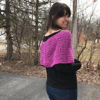 Silk Cloud Worsted Crochet Wrap Kit - Versatile Handmade Accessory