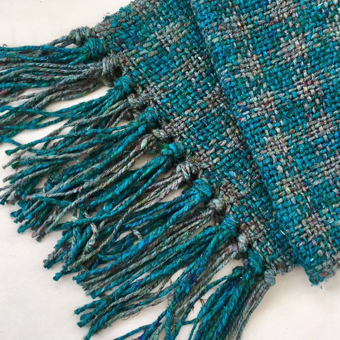 Ocean Storm Tweed Scarf Weaving Kit - Bohemian Craft-Core
