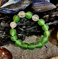 🌊 African Sea Glass Collection - Handcrafted African Fused Glass Bracelets