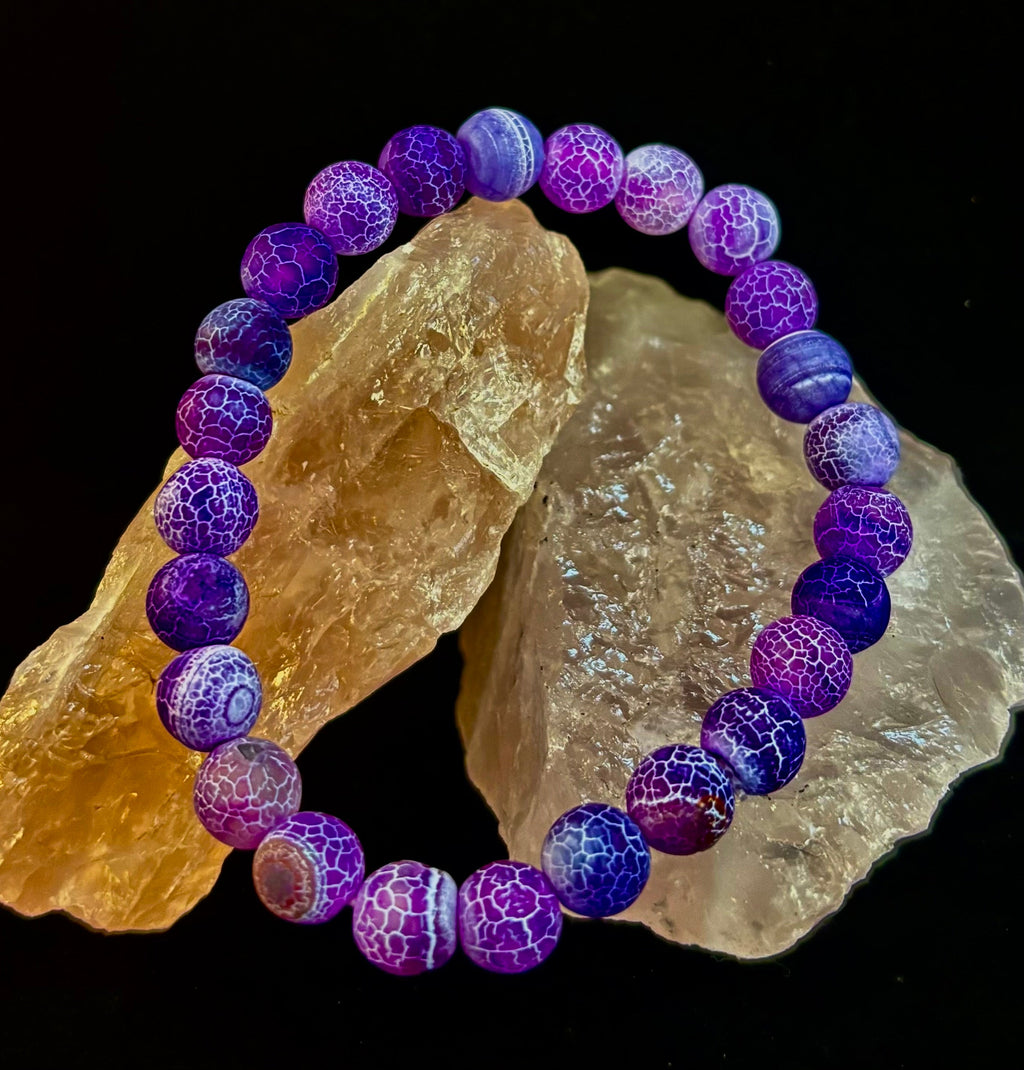 Frosted Earth Agate Bracelet (4 Wicked Fabulous Colors!)