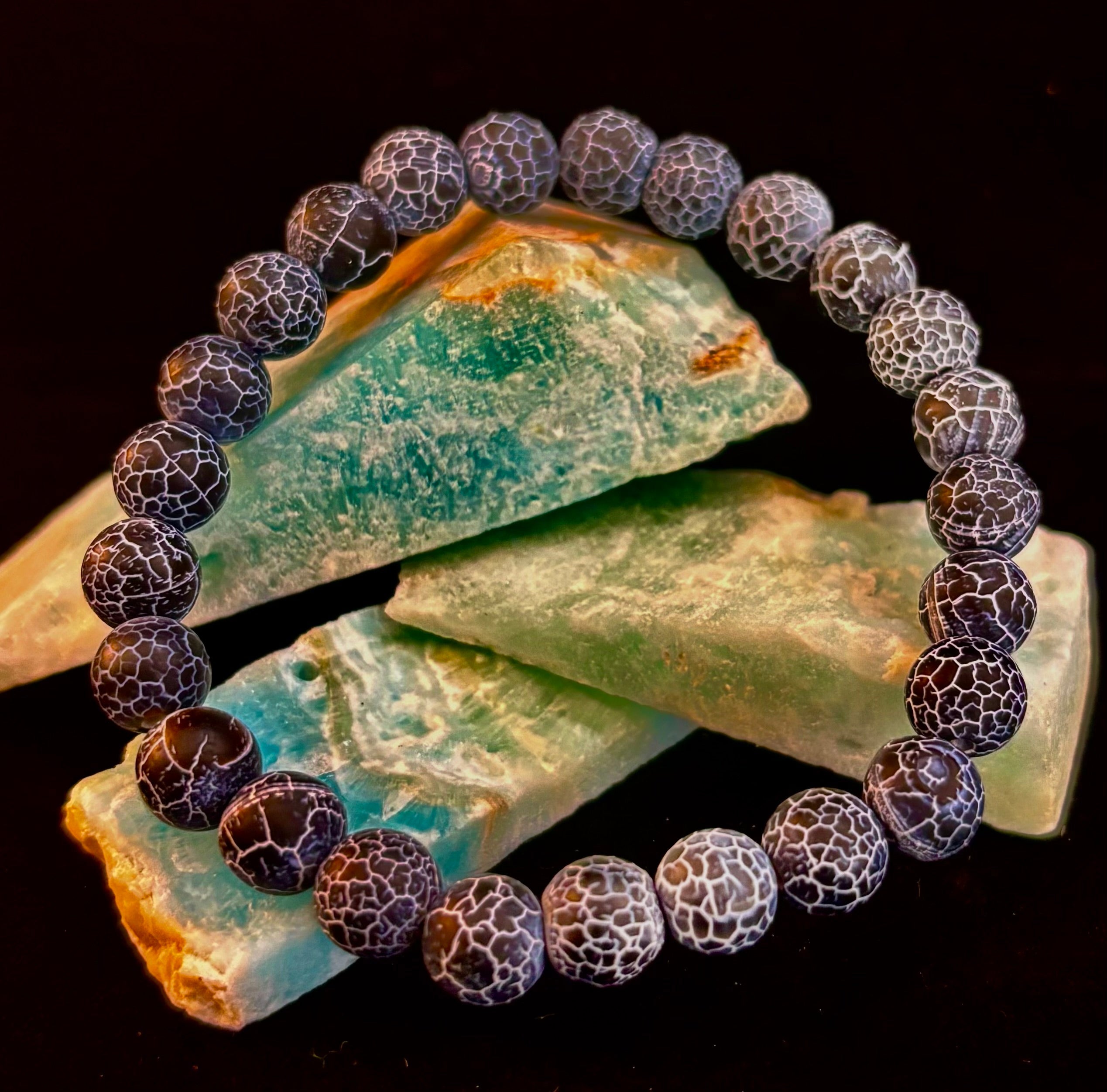 Frosted Earth Agate Bracelet (4 Wicked Fabulous Colors!)